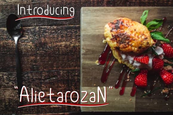 Alietarozan Font by Cocoriscranjy — Script Handwritten Font