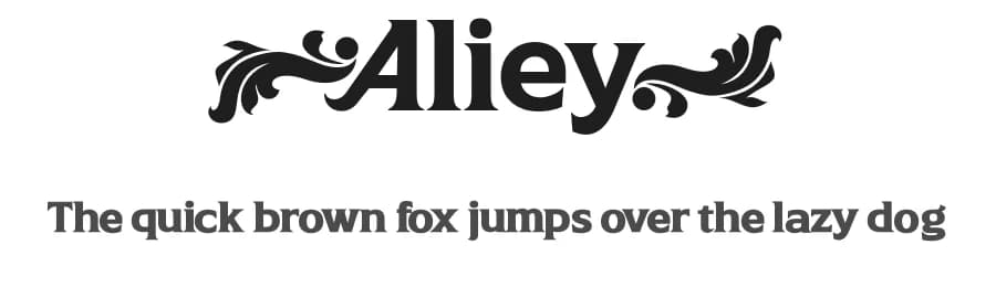 Aliey by Måns Grebäck — Serif Font