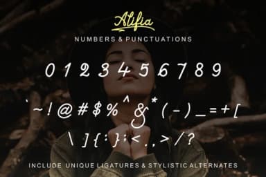 Alifia Font by figuree studio — Script Handwritten Font — thumbnail 7