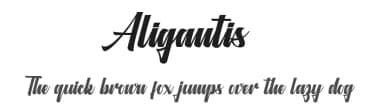 Aligantis by Azetype Studio — Script Handwritten Font — thumbnail 1