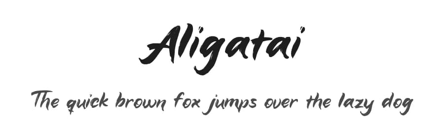 Aligatai by JunCreative — Script Handwritten Font
