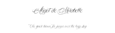 Aligot de Mirabelle by Maelle.K | Thomas Boucherie — Script Handwritten Font — thumbnail 1