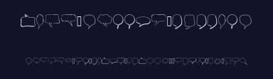 Alin Speech Bubbles by Haslinda Adnan — Dingbats Font — thumbnail 2