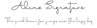Aline Signature by Kong Font — Script Handwritten Font — thumbnail 1