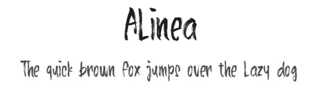 Alinea by Hindra Permana — Script Handwritten Font