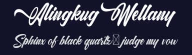 Alingkug Wellany by Kotak Kuning Studio — Script Handwritten Font — thumbnail 2
