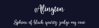 Alington by Letternun — Script Handwritten Font — thumbnail 2