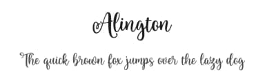 Alington by Letternun — Script Handwritten Font — thumbnail 1