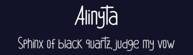 Alinyta by erik5541 — Script Handwritten Font — thumbnail 2