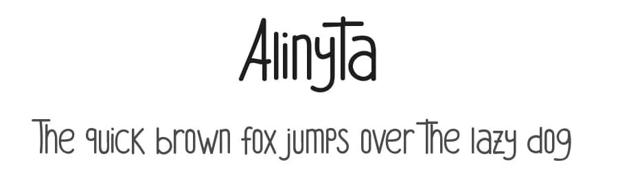 Alinyta by erik5541 — Script Handwritten Font — preview 1