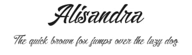 Alisandra by Mikrojihad Typography — Script Handwritten Font — thumbnail 1