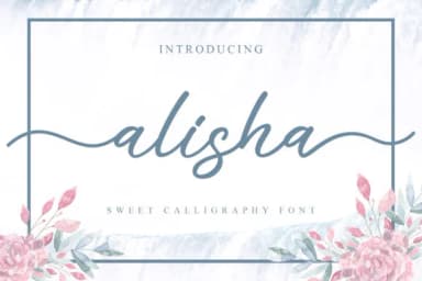 Alisha Font by alphArt — Script Handwritten Font — thumbnail 1