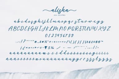 Alisha Font by alphArt — Script Handwritten Font — thumbnail 7
