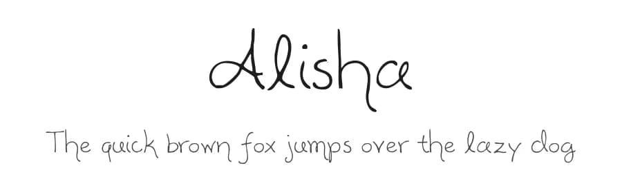 Alisha by Kreative Korporation — Script Handwritten Font — preview 1