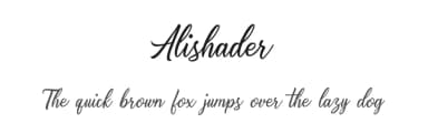 Alishader by Typia Nesia — Script Handwritten Font — thumbnail 1