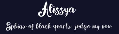 Alissya by Maulana Creative — Script Handwritten Font — thumbnail 2