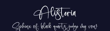 Alisteria by Letterena Studios — Script Handwritten Font — thumbnail 2