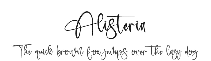 Alisteria by Letterena Studios — Script Handwritten Font