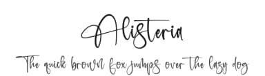 Alisteria by Letterena Studios — Script Handwritten Font — thumbnail 1