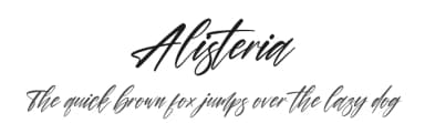 Alisteria by Perspectype Studio - Letterena.com — Script Handwritten Font — thumbnail 1