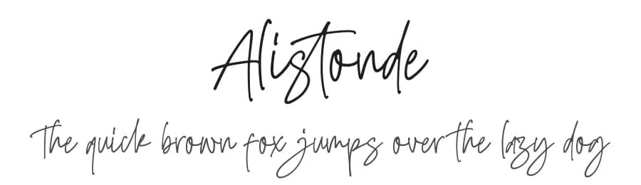 Alistonde by Letterena Studios — Script Handwritten Font