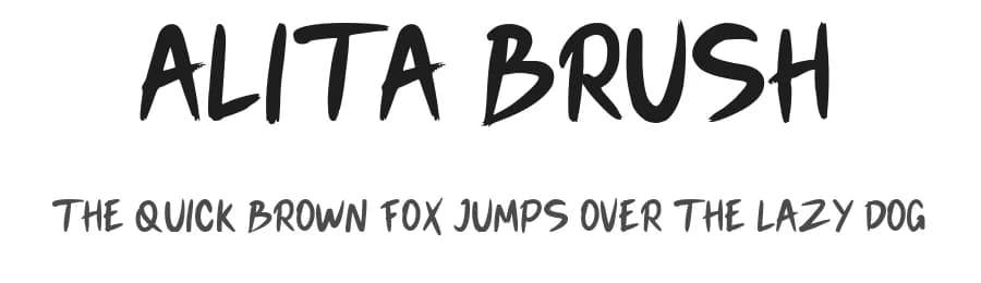 Alita Brush by Inovatype Typefoundry — Script Handwritten Font