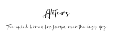 Aliters by Vultype — Script Handwritten Font — thumbnail 1