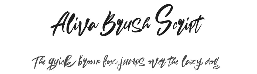 Aliva Brush Script by Dirtyline Studio — Script Handwritten Font