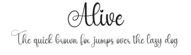 Alive by Id: #774701 — Script Handwritten Font — thumbnail 1