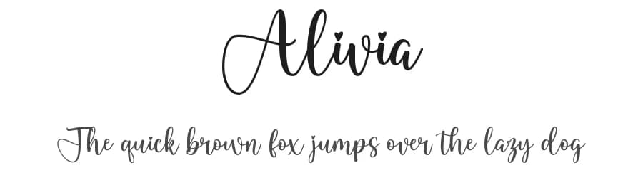 Alivia by Danar Nugroho — Script Handwritten Font