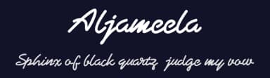Aljameela by Em Nazar — Script Handwritten Font — thumbnail 2