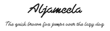 Aljameela by Em Nazar — Script Handwritten Font — thumbnail 1
