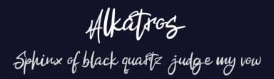 Alkatros by Vunira Design — Script Handwritten Font — thumbnail 2