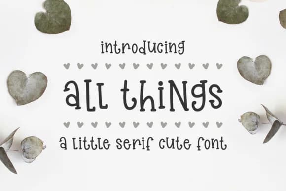 All Things Font by Emylia Design — Script Handwritten Font