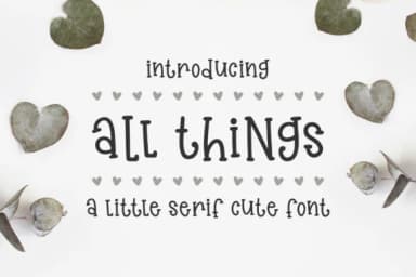 All Things Font by Emylia Design — Script Handwritten Font — thumbnail 1