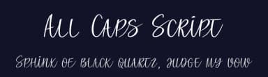 All Caps Script by Roland Huse Design — Script Handwritten Font — thumbnail 2