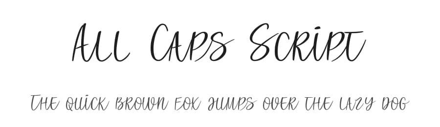 All Caps Script by Roland Huse Design — Script Handwritten Font