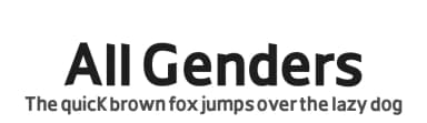 All Genders by Abdo Naji Alawdi Rassam — Sans Serif Font — thumbnail 1