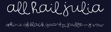 All Hail Julia by Denne — Script Handwritten Font — thumbnail 2