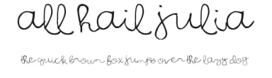 All Hail Julia by Denne — Script Handwritten Font — thumbnail 1