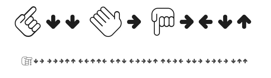 All My Hands by Lindkvist — Dingbats Font — preview 1