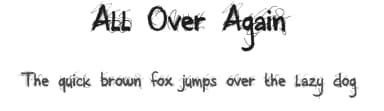 All Over Again by Hanoded — Script Handwritten Font — thumbnail 1