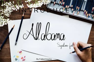 Allabama Font by Fallengraphic — Script Handwritten Font — thumbnail 1