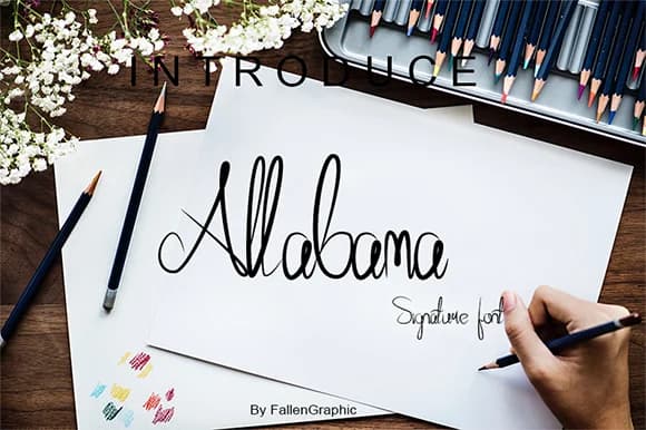 Allabama Font by Fallengraphic — Script Handwritten Font