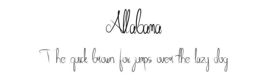 Allabama by FallenGraphic Studio — Script Handwritten Font