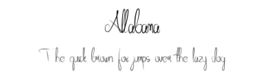 Allabama by FallenGraphic Studio — Script Handwritten Font — thumbnail 1