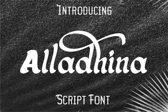 Alladhina Font by anomali.bisu — Script Handwritten Font
