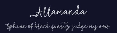 Allamanda by Analogous Studio — Script Handwritten Font — thumbnail 2