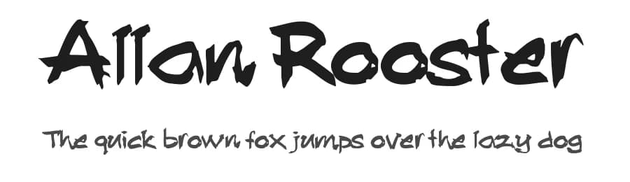 Allan Rooster by Kurdz — Script Handwritten Font