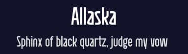 Allaska by Gilang Ternadho — Sans Serif Font — thumbnail 2